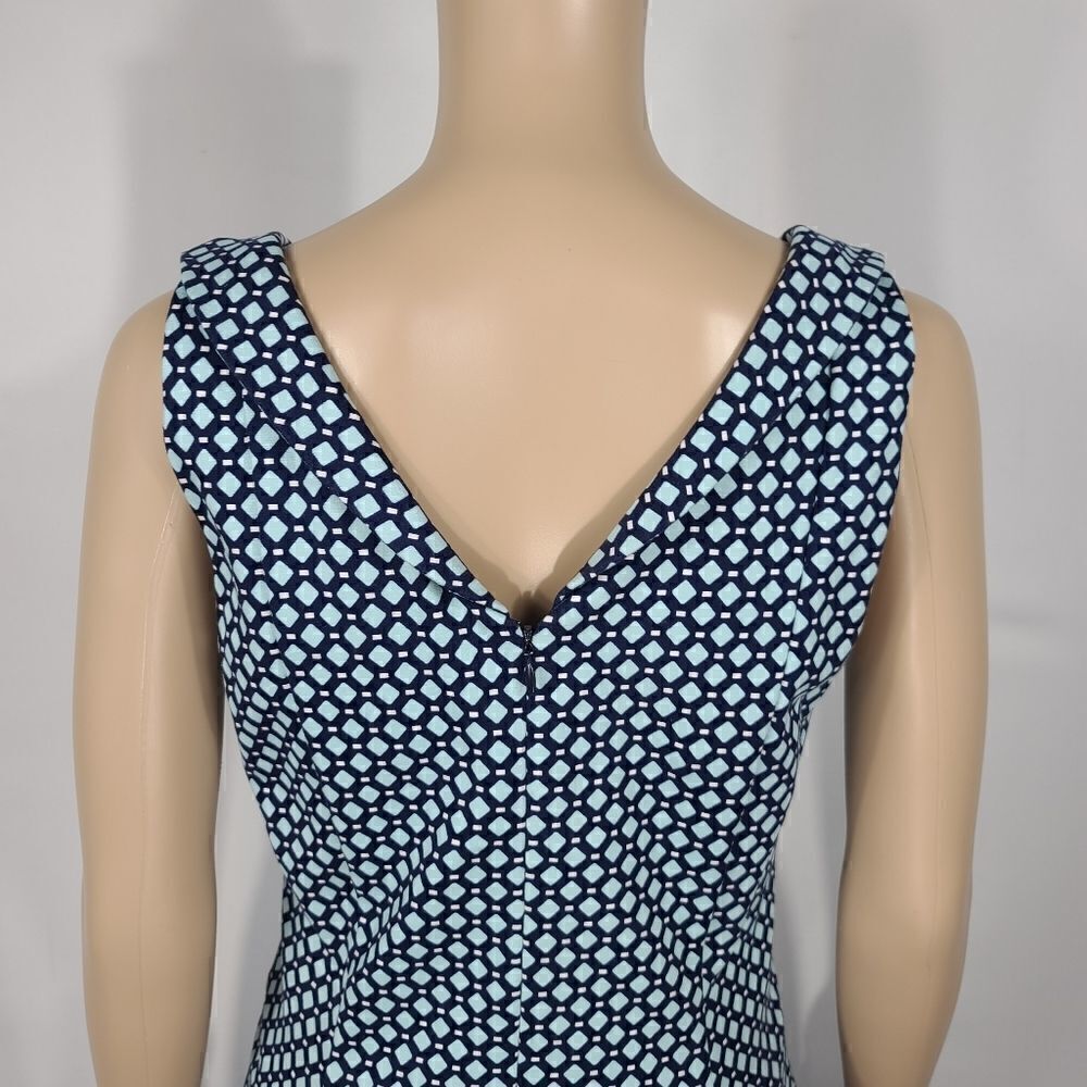 Lands' End Blue Dimond Bodycon Dress - Picture 4 of 9
